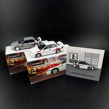 Load image into Gallery viewer, SPECIAL HOLIDAY PRICE! Lamley Special Edition Tarmac Works Mitsubishi Lancer RS Evolution & Leen Customs Pin Bundle