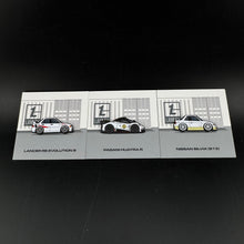 Load image into Gallery viewer, HOLIDAY SPECIAL! Lot of Final 3 Lamley Edition Tarmac Works & Leen Customs Pin Bundles - Pagani, Evo & S13