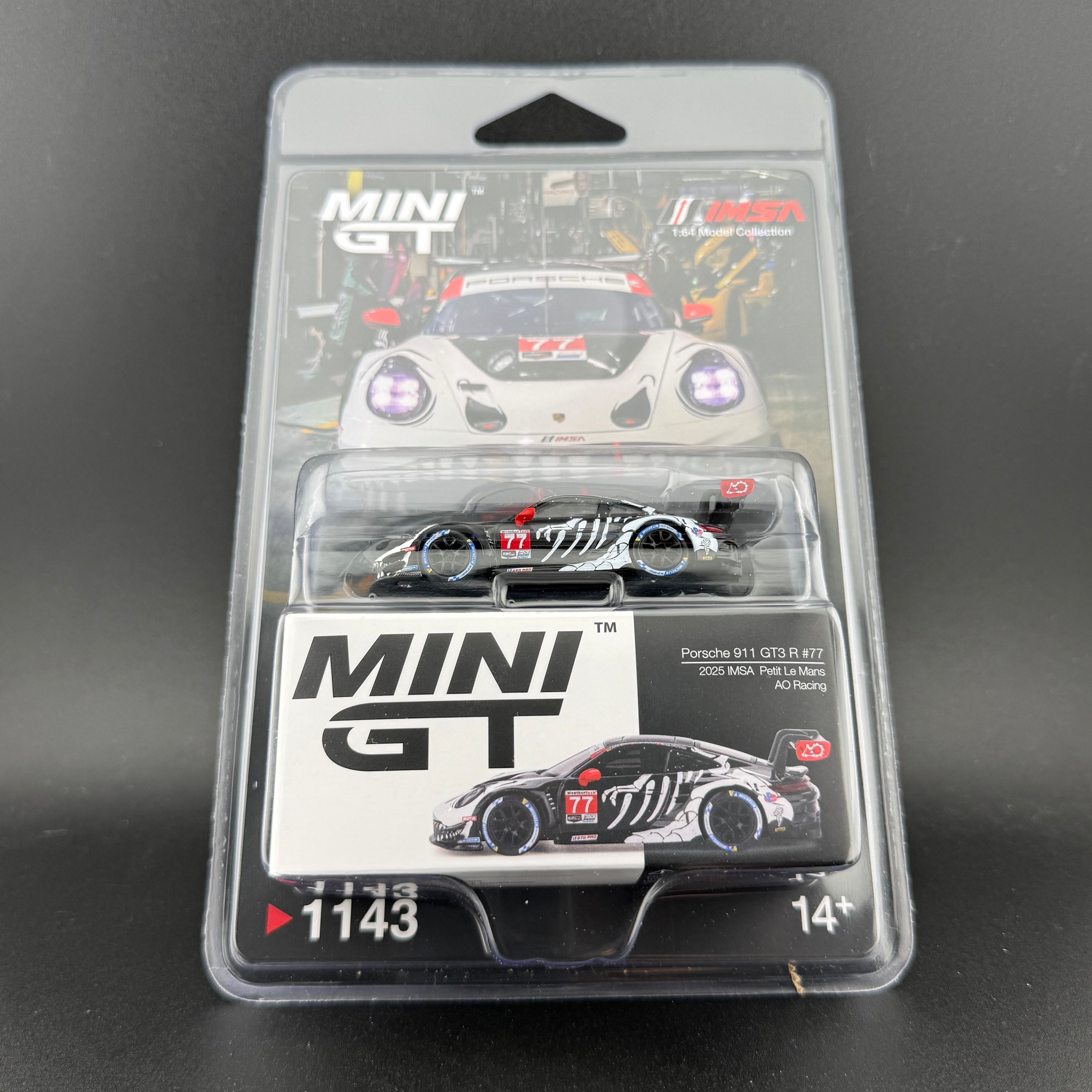 Porsche 911 GT3 R #77 | Mini GT 1143 | 'Skeleton Rexy” – Lamley Group