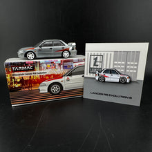 Load image into Gallery viewer, SPECIAL HOLIDAY PRICE!  Lamley Special Edition Tarmac Works Mitsubishi Lancer RS Evolution &amp; Leen Customs Pin Bundle
