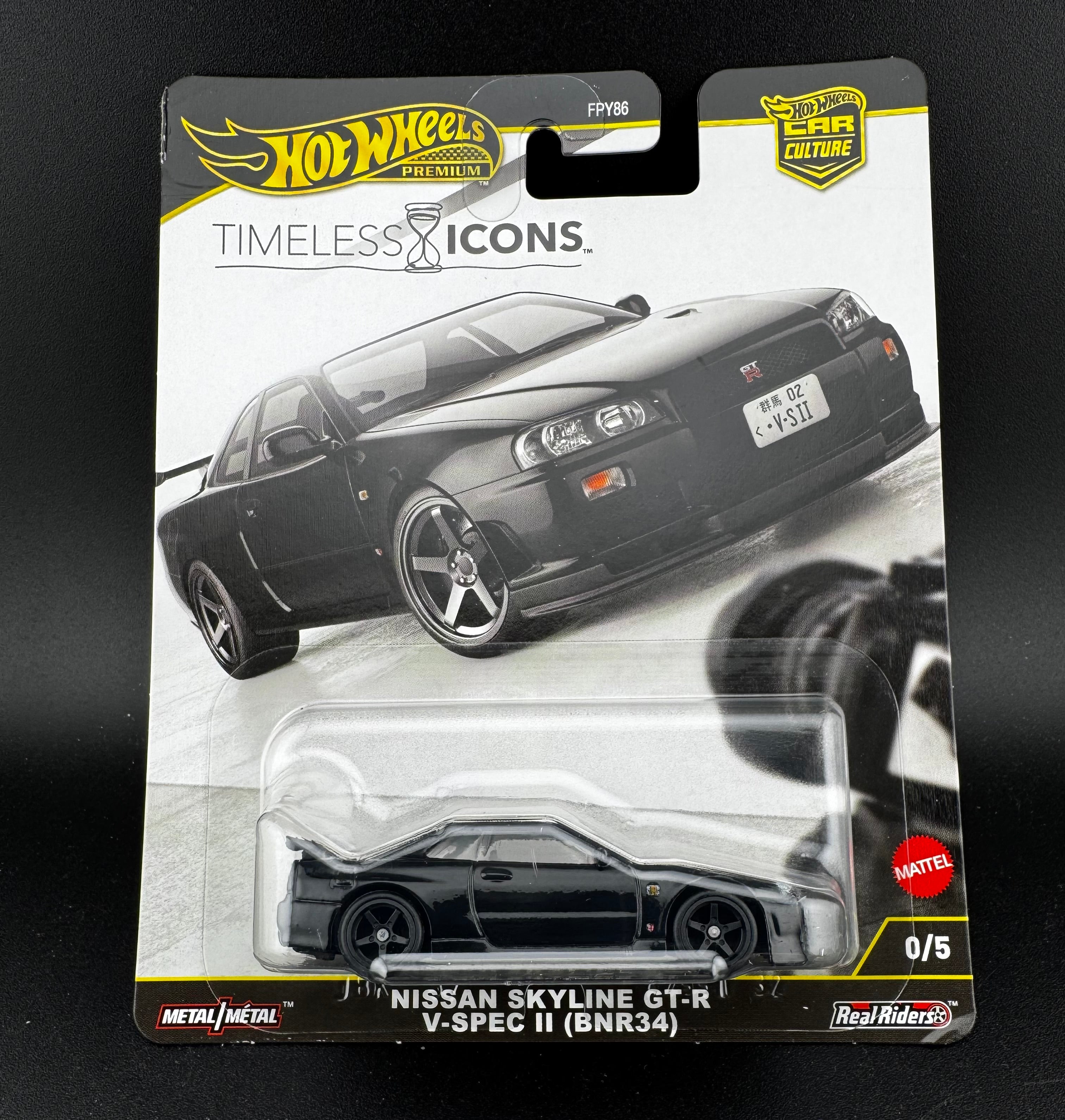 ミニカー HotWheels Nissan GT-R V-Spec chase car CHASE Hot Wheels NISSAN SKYLINE GT-RI V-SPEC II (BNR34) - Car